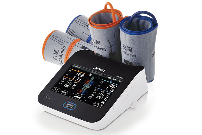 血圧脈波検査装置(ABI)／PWV計測（下肢血流評価、動脈硬化判定）